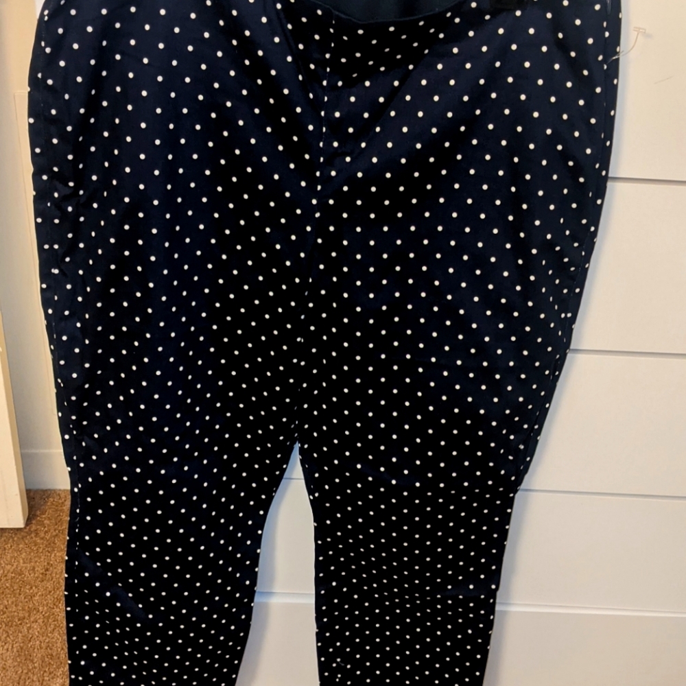 Polka dots navy pants